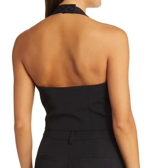 NWT Open Edit Black Halter Vest   Size M - Picture 2 of 14